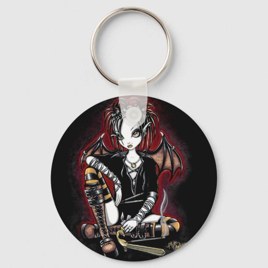 Patchouli Gothic Incense Fairy Schlüsselanhänger (Vorderseite)