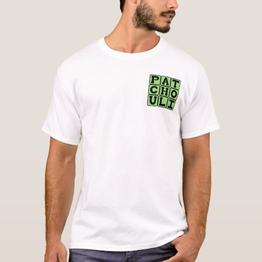 Patchouli, Hippie Oil T-Shirt (Vorderseite)