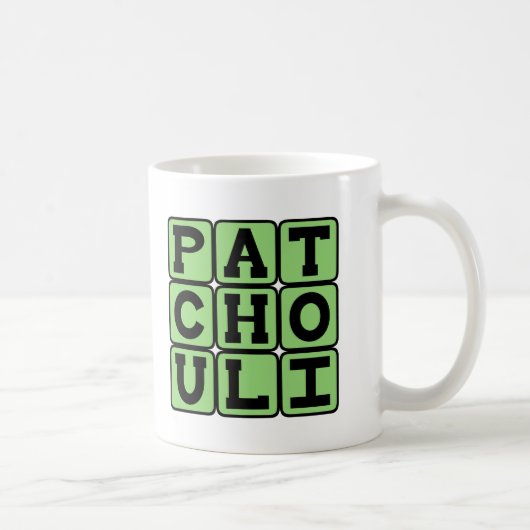 Patchouli, Hippie-Öl Kaffeetasse (Rechts)