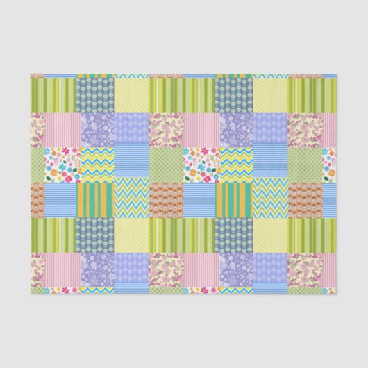 Patchwork 10lb Gewebepapier, weiß Seidenpapier (Vorderseite)