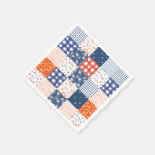 Patchwork 4. Juli Red White Blue Serviette (Ecke)