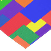 Patchwork Abstract Design RainbowTable Runner Kurzer Tischläufer (Ecke)