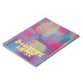 Patchwork Abstraktes Spiral-Foto-Notebook Notizblock (Linke Seite)