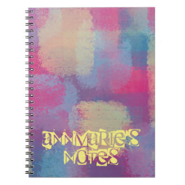 Patchwork Abstraktes Spiral-Foto-Notebook Notizblock