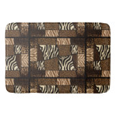 Patchwork Afrikanisches Tiermuster - Bold & Cultur Badematte (Vorderseite)
