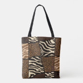 Patchwork Afrikanisches Tiermuster - Bold & Cultur Tasche (Rückseite)