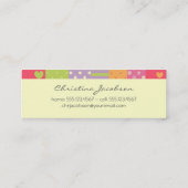 Patchwork-Ähnliches Nennen Mini Visitenkarte (Rückseite)