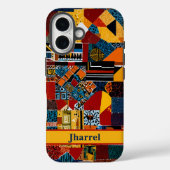 Patchwork Ältere afroamerikanische Männer Geburtst Case-Mate iPhone Hülle (Rückseite)