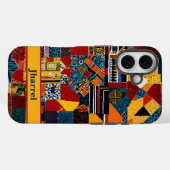 Patchwork Ältere afroamerikanische Männer Geburtst Case-Mate iPhone Hülle (Rückseite (Horizontal))