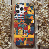 Patchwork Ältere afroamerikanische Männer Geburtst Case-Mate iPhone Hülle