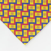 Patchwork Andorra Flag Muster Fleecedecke (Ecke)