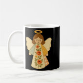 Patchwork Angel Cozy Christmas & Christian Des Kaffeetasse (Links)