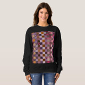 Patchwork-Ästhetik-Sweatshirt Sweatshirt (Vorne ganz)