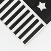 Patchwork aus mehrfarbigen Streifen aus Stoff i Fleecedecke (Ecke)