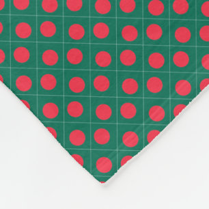 Patchwork Bangladesch Flag Muster Fleecedecke