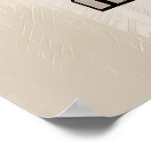 Patchwork Beagle - Geometric Dog Poster (Ecke)