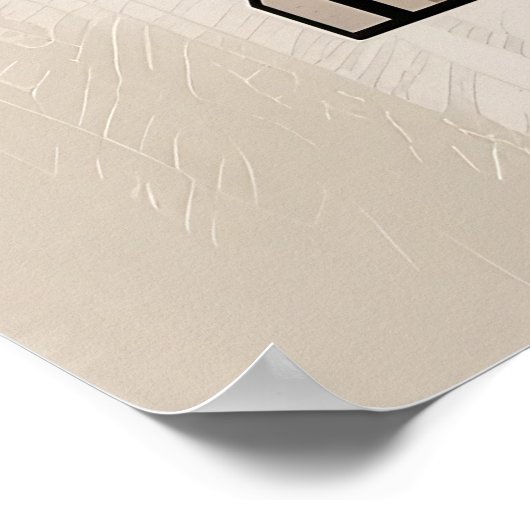 Patchwork Beagle - Geometric Dog Poster (Ecke)