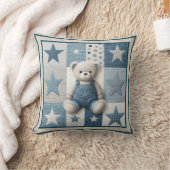 Patchwork Bear Pillow Kissen (Decke)
