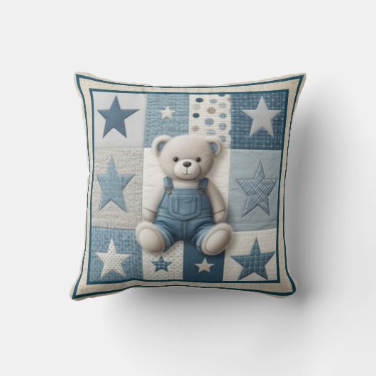 Patchwork Bear Pillow Kissen (Rückseite)