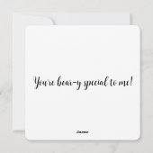 Patchwork Bears Valentine Feiertagskarte (Rückseite)