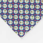 Patchwork Belize Flag Muster Fleecedecke (Ecke)