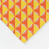 Patchwork-Bhutan-Flag-Muster Fleecedecke (Ecke)
