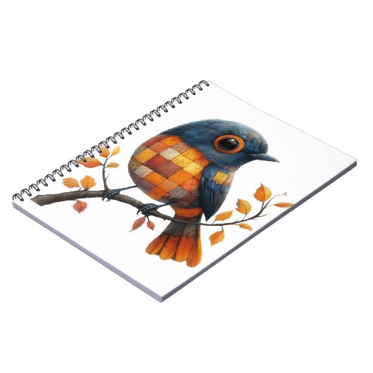 Patchwork-Bird-Notebook Notizblock (Linke Seite)