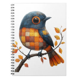 Patchwork-Bird-Notebook Notizblock