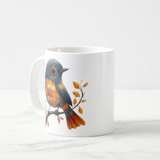Patchwork-Bird-Tasse Kaffeetasse (Vorderseite Links)