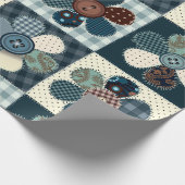 Patchwork-Blume Geschenkpapier (Ecke)
