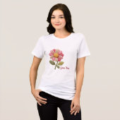Patchwork Blume im Landhausstil Tri-Blend Shirt (Vorderseite voll)