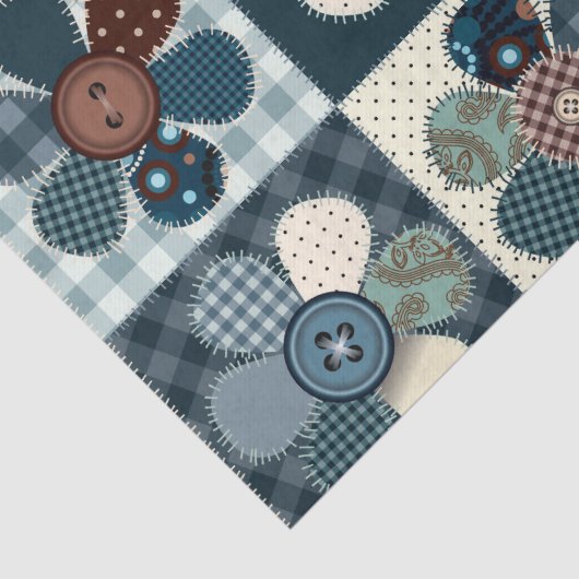 Patchwork-Blume Seidenpapier (Detail)