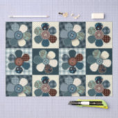 Patchwork-Blume Seidenpapier (Handwerk)