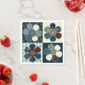 Patchwork-Blume Serviette (Beispiel)