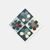 Patchwork-Blume Serviette (Ecke)