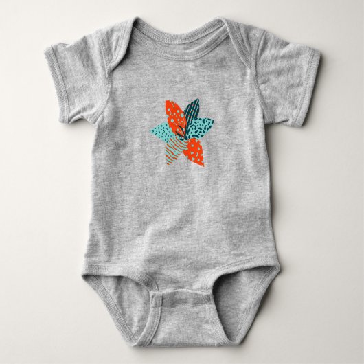 Patchwork Blume Summer Kids Girls Baby Strampler (Vorderseite)