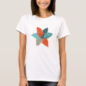 Patchwork-Blume T-Shirt (Vorderseite)