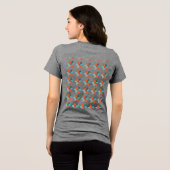 Patchwork-Blume Tri-Blend Shirt (Rückseite voll)