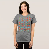 Patchwork-Blume Tri-Blend Shirt (Vorderseite voll)