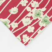 Patchwork Blumen: Handgezeichnete Ornamente. Fleecedecke (Ecke)