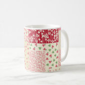 Patchwork Blumen: Handgezeichnete Ornamente. Kaffeetasse (VorderseiteRechts)