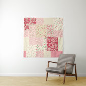 Patchwork Blumen: Handgezeichnete Ornamente. Wandteppich (Beispiel (Horizontal))