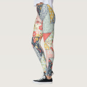 Patchwork-Blumenmuster: Vintage-Ornament Leggings (Links)