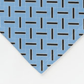 Patchwork Botswana Flaggenmuster Fleecedecke (Ecke)