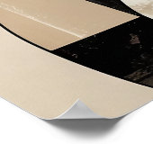 Patchwork Boxer - Geometric Dog Poster (Ecke)