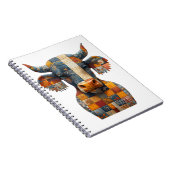 Patchwork Bull Notebook Notizblock (Rechte Seite)