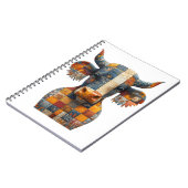 Patchwork Bull Notebook Notizblock (Linke Seite)