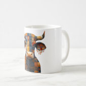 Patchwork Bull-Tasse Kaffeetasse (VorderseiteRechts)