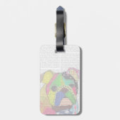 Patchwork Bulldog Gepäckanhänger (Rückseite vertikal)