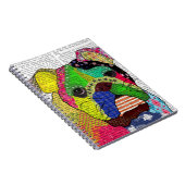 Patchwork Bulldog Notizblock (Rechte Seite)